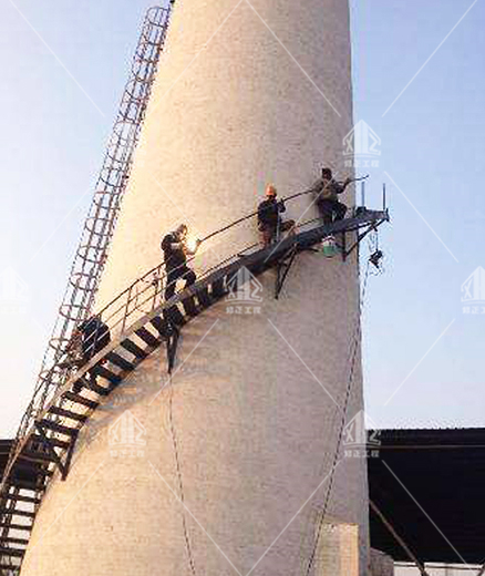 哈尔滨混凝土烟囱安装爬梯